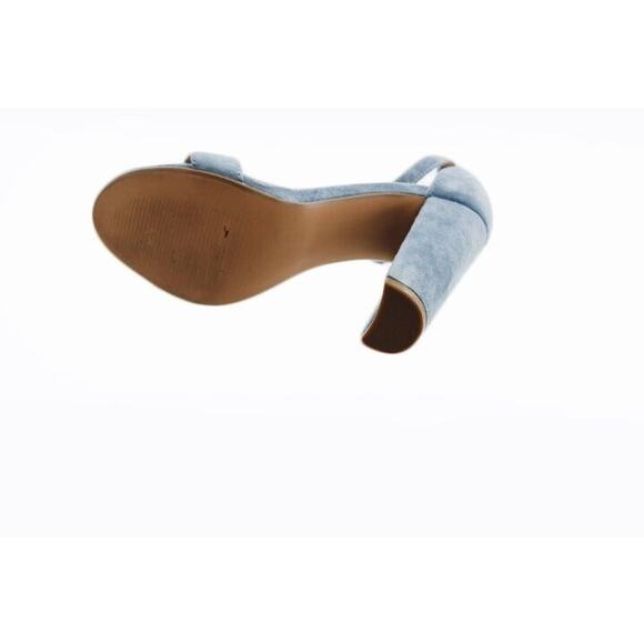 Steve Madden Women's Blue Carrson Ankle Strap Block Heeled Sandals Size 6M - Picture 8 of 8